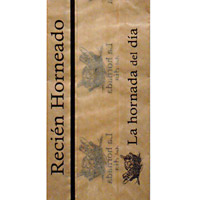 Sacos papel kraft castanho com impressão Recien Hecho